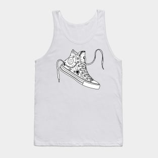 Gemini High tops - Black &amp; white Tank Top